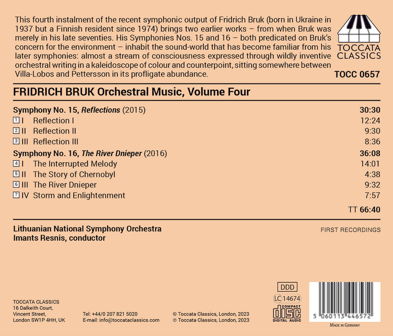 Bruk: Orchestral Music, Vol. 4 / Resnis, Lithuanian National Symphony Orchestra