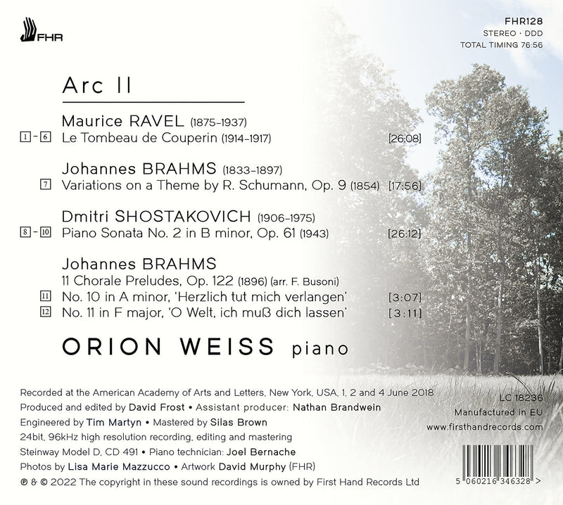 Ravel, Brahms & Shostakovich: Arc II