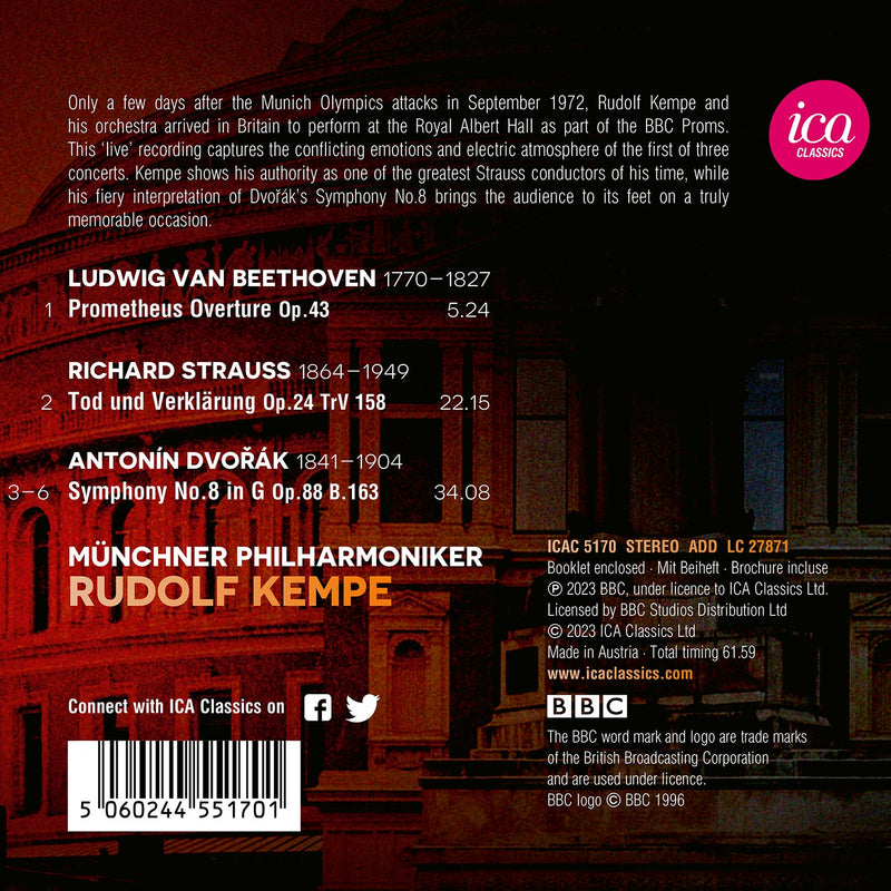 Rudolf Kempe at the Proms, 1972: Strauss, Beethoven, Dvořák / Munich Philharmonic
