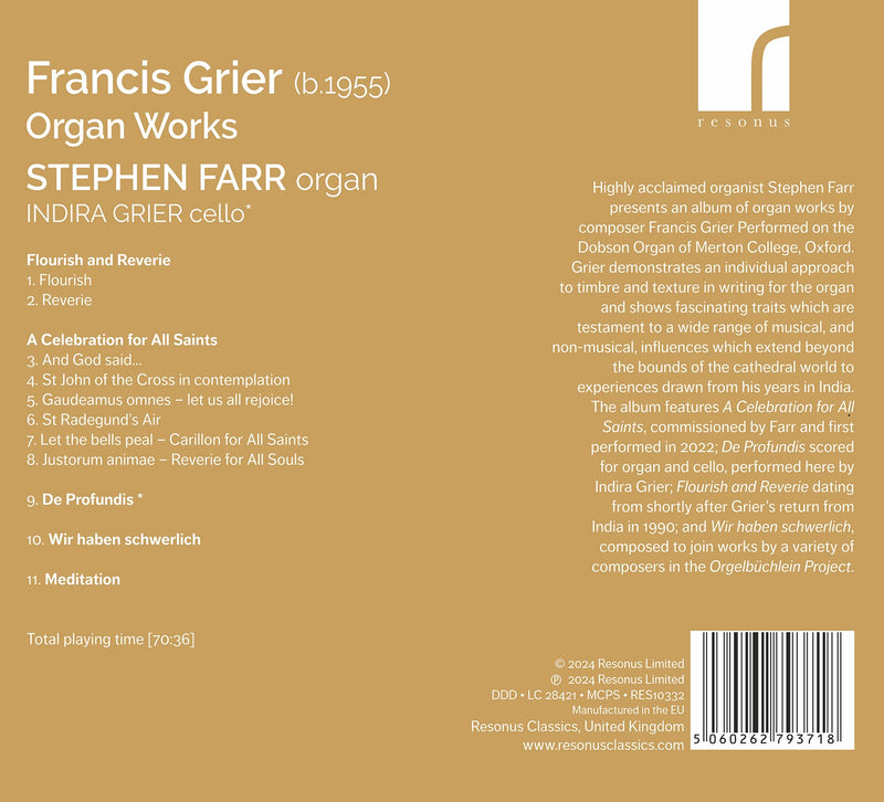 Grier: Organ Works