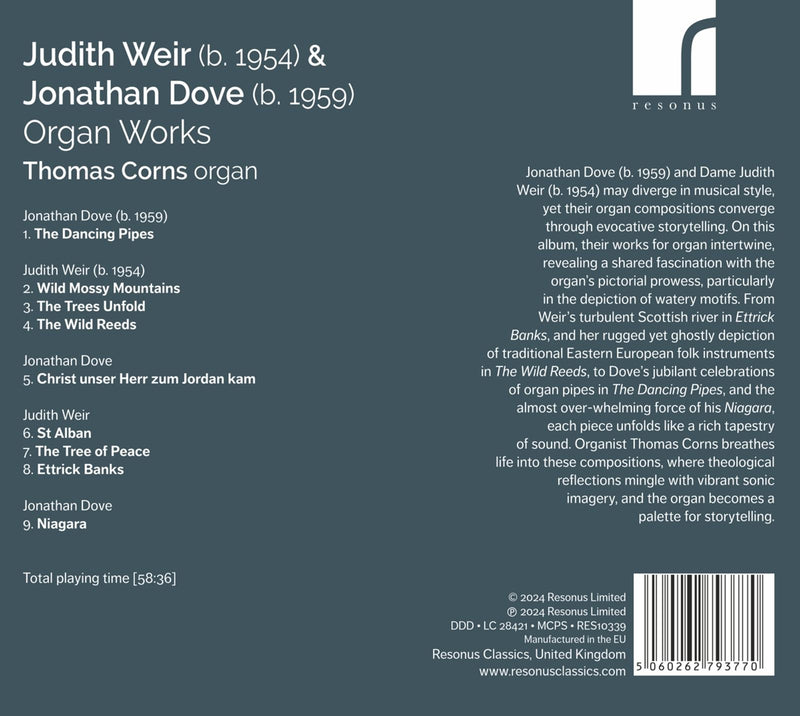 Dove & Weir: Organ Works / Thomas Corns
