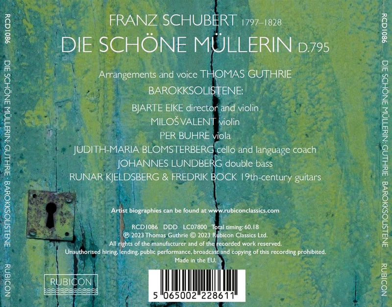 Die schöne Müllerin / Guthrie Baroque Soloists