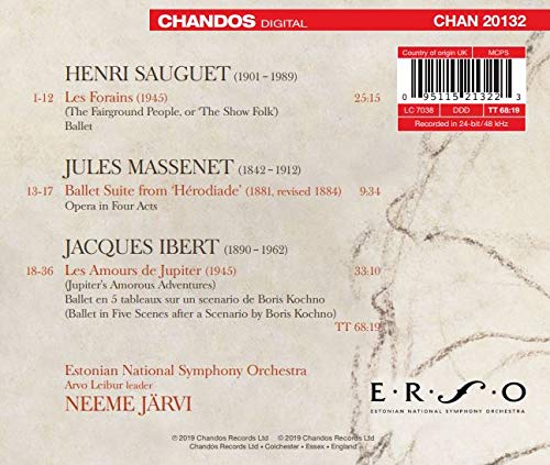 French Music for Ballet / Jarvi, Estonian National Symphony Orchestra