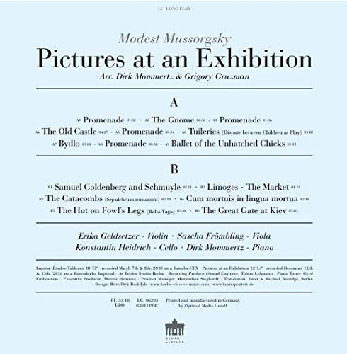 Mussorgsky: Pictures at an Exhibition / Faure Quartett [Vinyl]