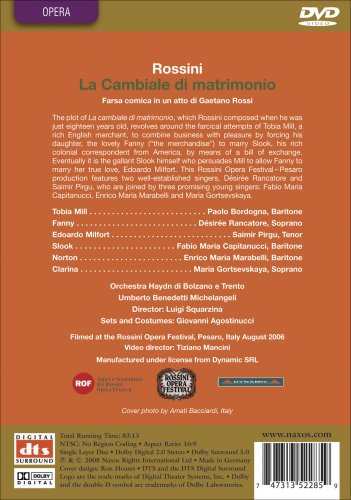 Rossini: La Cambiale Di Matrimonio / Bordogna, Rancatore