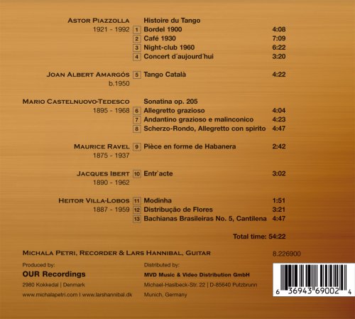 Siesta - Ibert, Ravel, Piazzolla, Etc / Petri, Hannibal