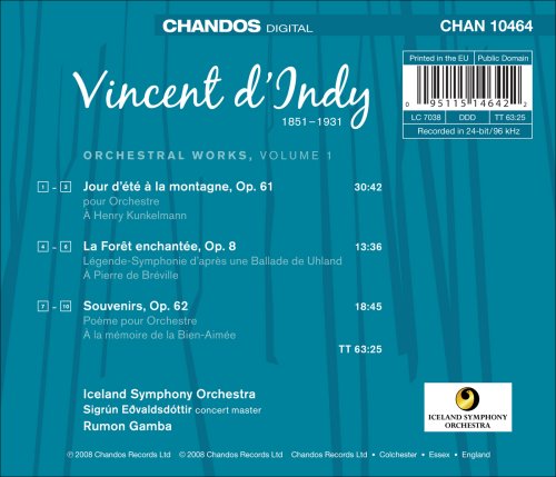 D'indy: Orchestral Works Vol 1 / Rumon Gamba, Iceland So