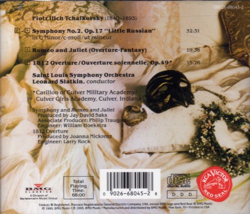Tchaikovsky: Romeo & Juliet, Symphony No 2, 1812 / Slatkin