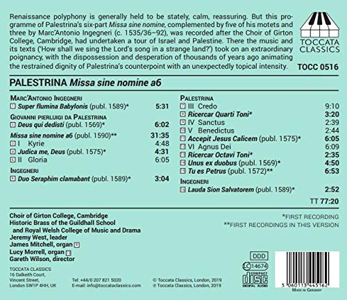 Palestrina & Ingegneri: Sacred Works