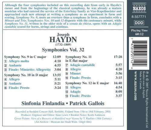 Haydn: Symphonies Vol 32 / Gallois, Sinfonia Finlandia