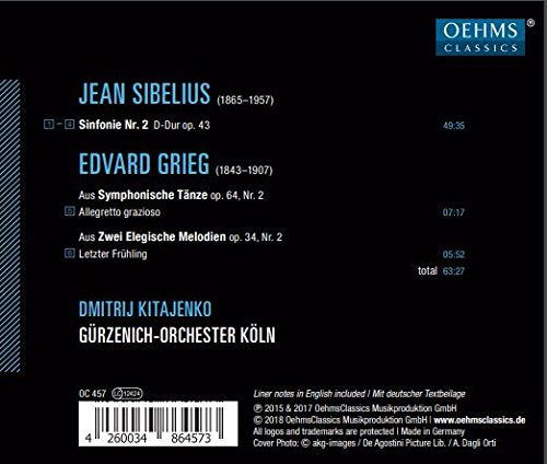 Sibelius: Symphony No. 2 in D Major, Op. 43 / Kitajenko, Cologne Gurzenich Orchestra