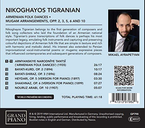 Tigranian: Armenian Folkdances - Mugam arrangements, Opp. 2,