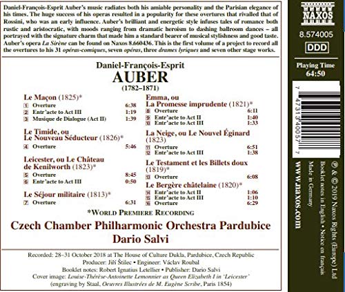 Auber: Overtures / Salvi, Czech Chamber Philharmonic