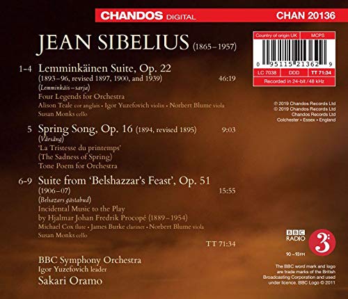 Sibelius: Orchestral Works / Oramo, BBC Symphony