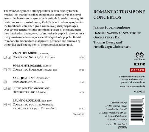 Romantic Trombone Concertos / Danish National So, Et Al
