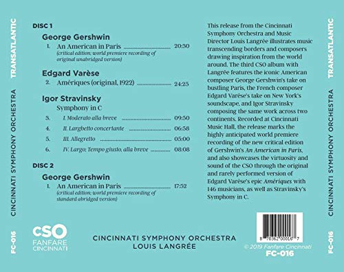Transatlantic / Langree, Cincinnati Symphony