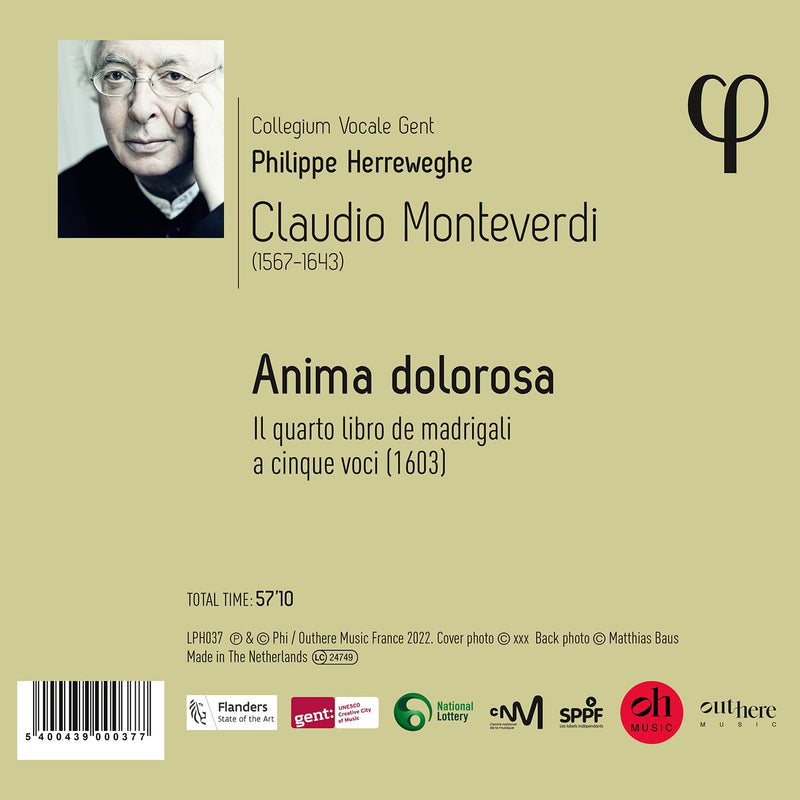 Monteverdi: Il quarto libro de madrigali / Herreweghe, Collegium Vocale Gent