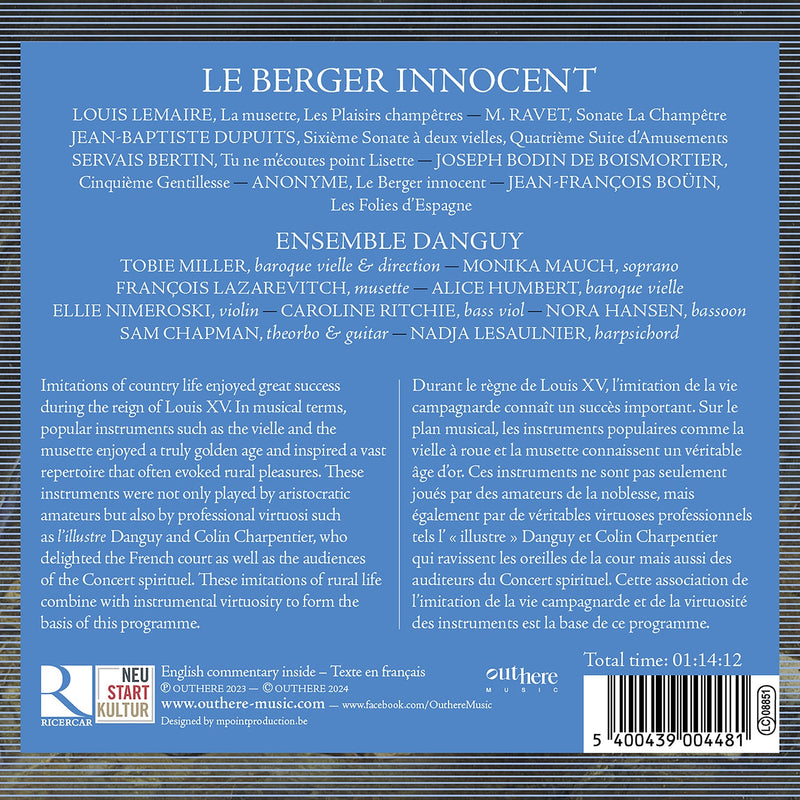 Le berger innocent - Music for Hurdy-Gurdy & Musette / Danguy, Miller