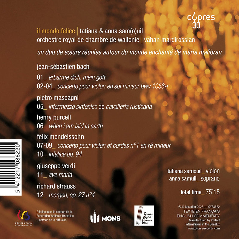 Il Mondo Felice / Samouil, Samuil, Mardirossian, Royal Wallonie Chamber Orchestra