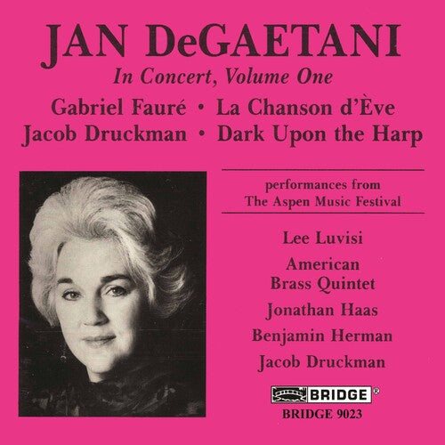 Jan Degaetani in Concert, Vol. 1