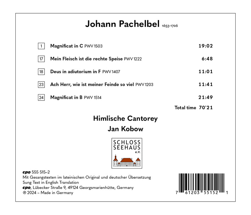 Pachelbel: Magnificat II / Kobow, Himlische Cantorey