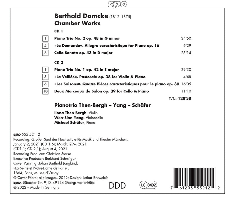 Damcke: Piano Trios Nos. 1 & 2