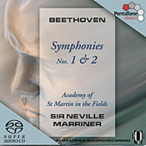 Beethoven: Symphonies No 1 & 2 / Sir Neville Marriner, Asmf