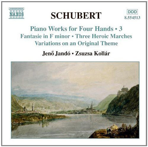 Schubert: Piano Works For Four Hands Vol 3 / Jandó, Kollar