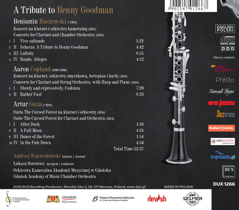 A Tribute to Benny Goodman / Wojciechowski, Borowicz, Orkiestra Kameralna