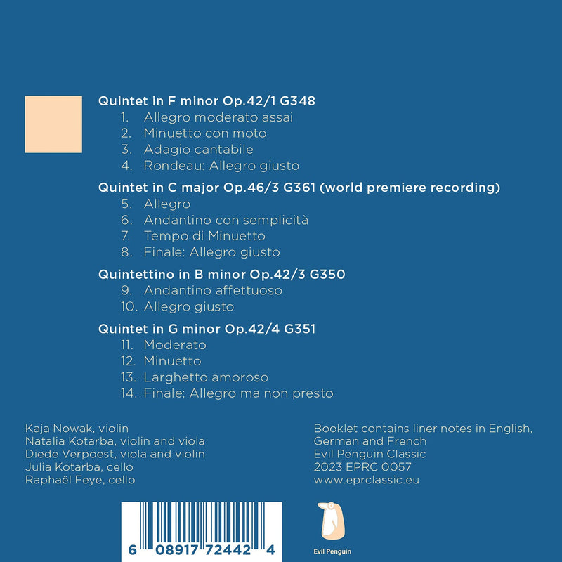 Boccherini: String Quintets / Karski Quartet, Raphael Feye