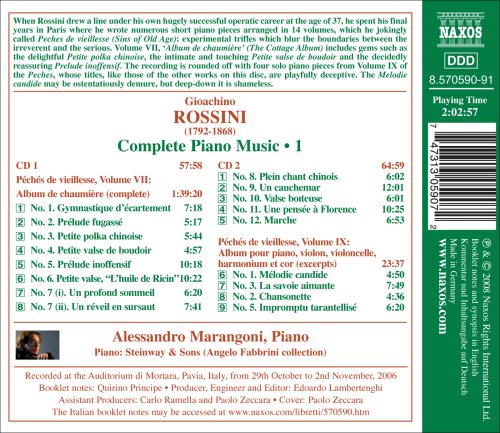 Rossini - Complete Piano Music Vol 1 / Alessandro Marangoni