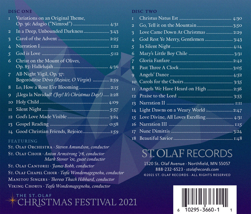 Love Divine: 2021 St. Olaf Christmas Festival / St. Olaf College Orchestra and Choirs