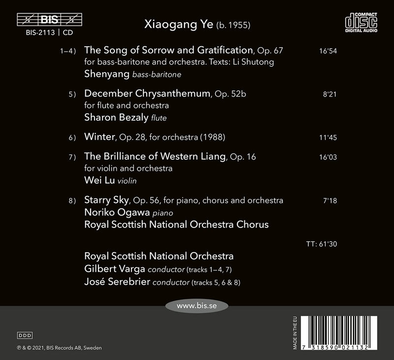 Xiaogang Ye: Winter / Royal Scottish National Orchestra