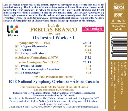 Branco: Symphony No 1, Scherzo Fantastique, Etc / Cassuto