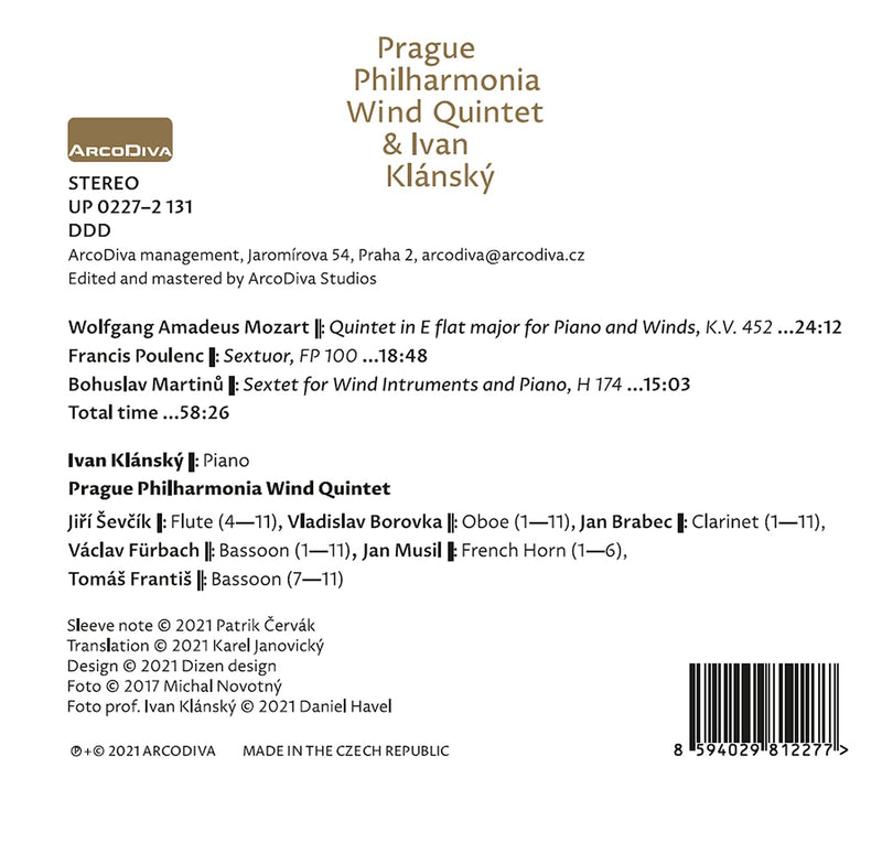 Prague Philharmonia Wind Quintet & Ivan Klánský