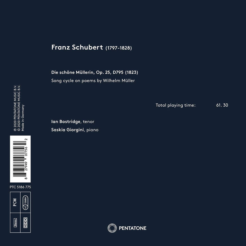 Schubert: Die Schone Mullerin / Bostridge, Giorgini