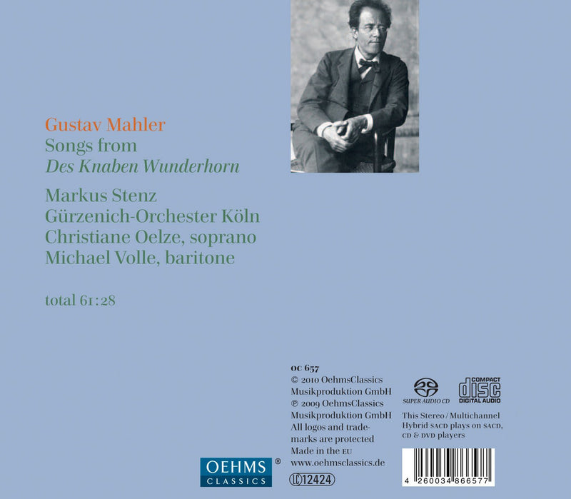 Mahler: Des Knaben Wunderhorn / Oelze, Volle, Stenz
