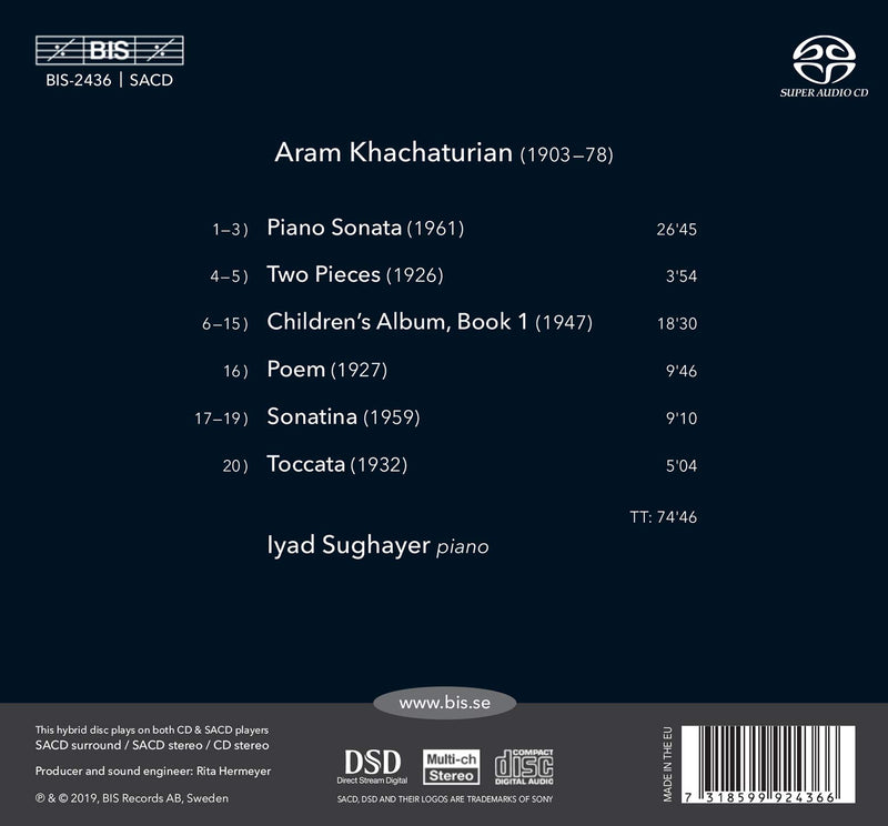 Khachaturian: Piano Works / Sughayer