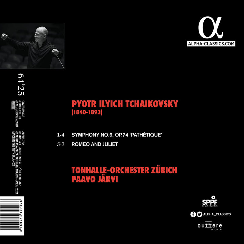 Tchaikovsky: Symphony No. 6; Romeo and Juliet / Järvi, Tonhalle-Orchester Zürich