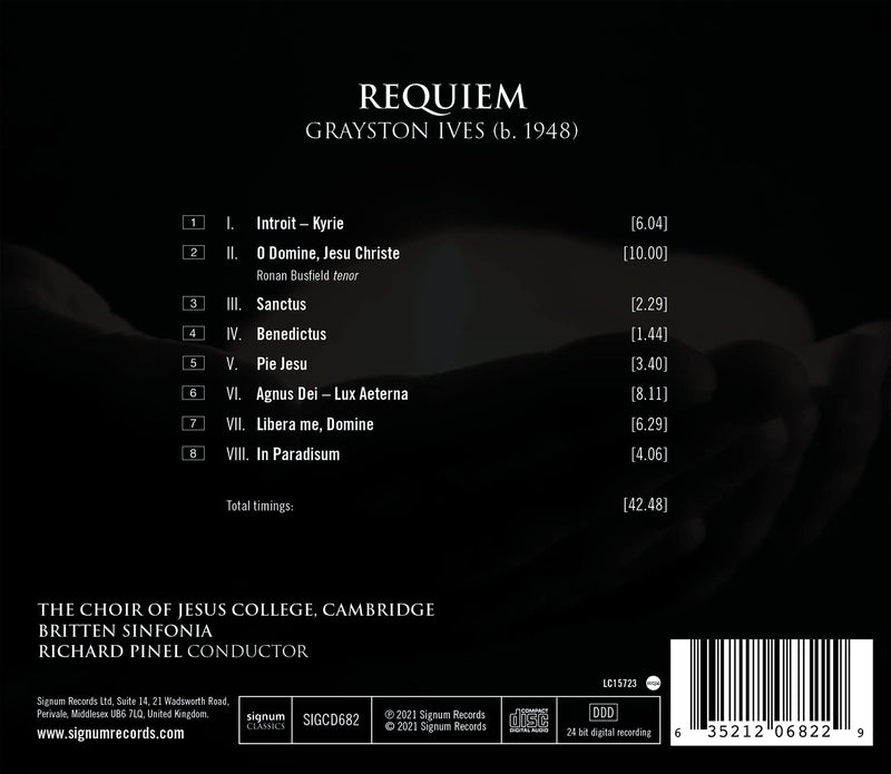 Ives: Requiem / Pinel, Jesus College Choir Cambridge, Britten Sinfonia