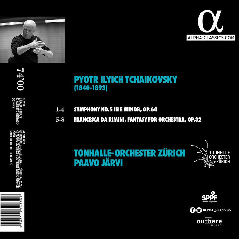 Tchaikovsky: Symphony No. 5 & Francesca Da Rimini / Jarvi, Zurich Tonhalle Orchestra