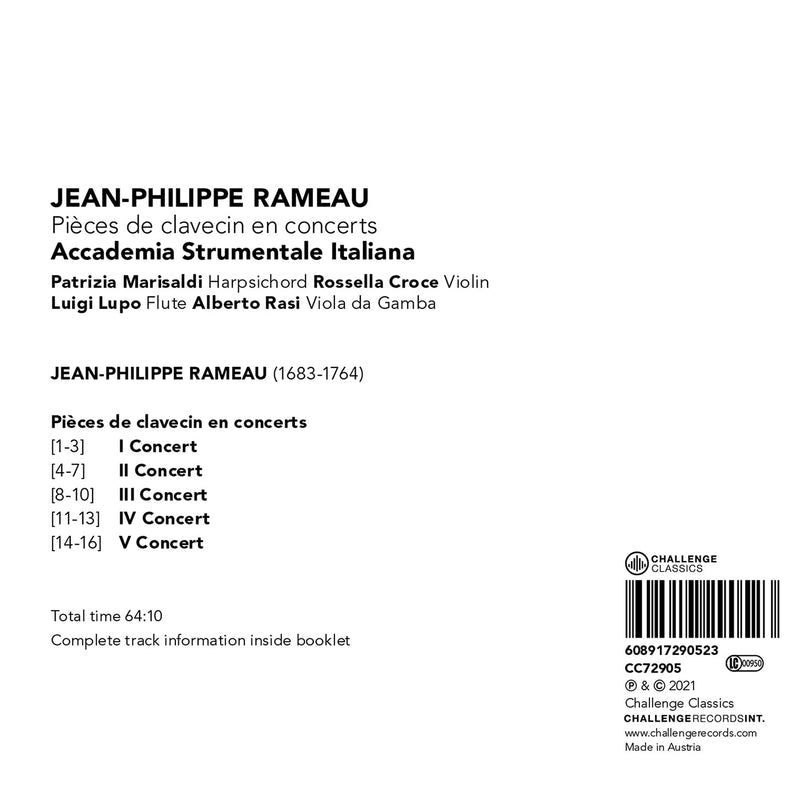 Rameau: Pieces de clavecin en concerts / Accademia Strumentale Italiana