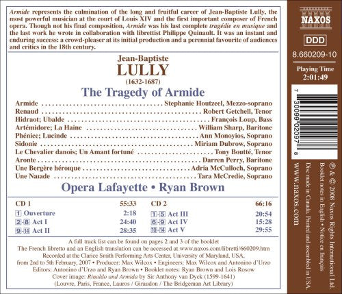 Lully: Armide / Brown, Houtzeel, Getchell, Loup