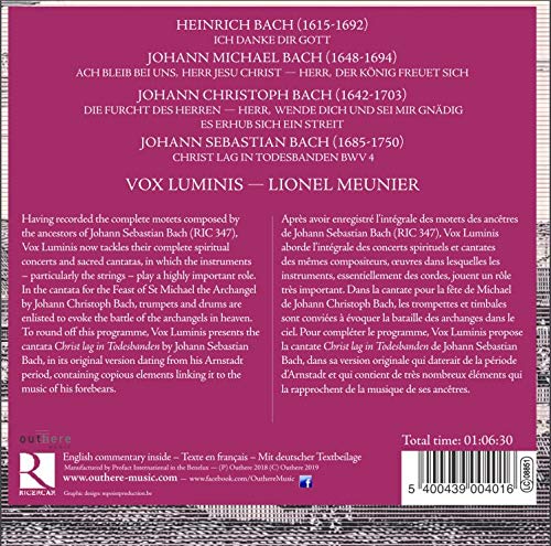 Bach Kantaten / Meunier, Vox Luminis
