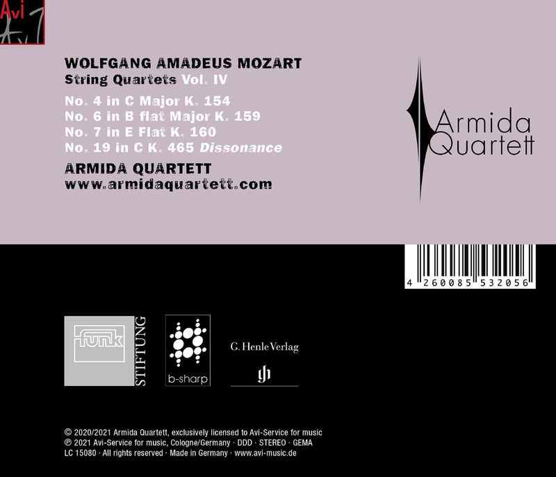 Mozart: String Quartets, Vol. 4 / Armida Quartet