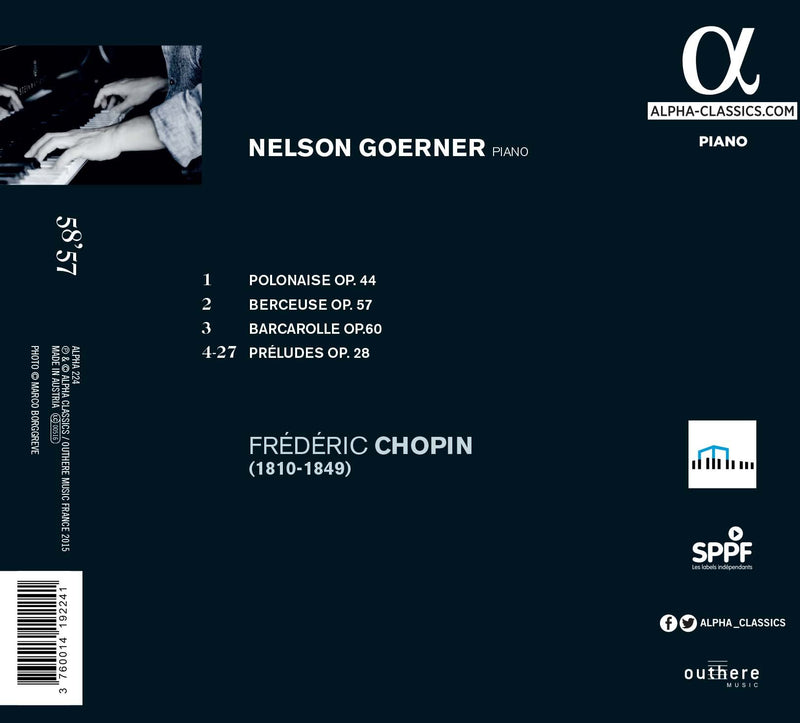 Chopin: 24 Preludes; Barcarolle; Polonaise; Berceuse / Goerner