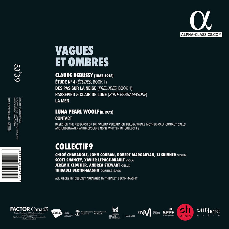 Debussy & L.P. Woolf: Vagues et ombres / Collectif9
