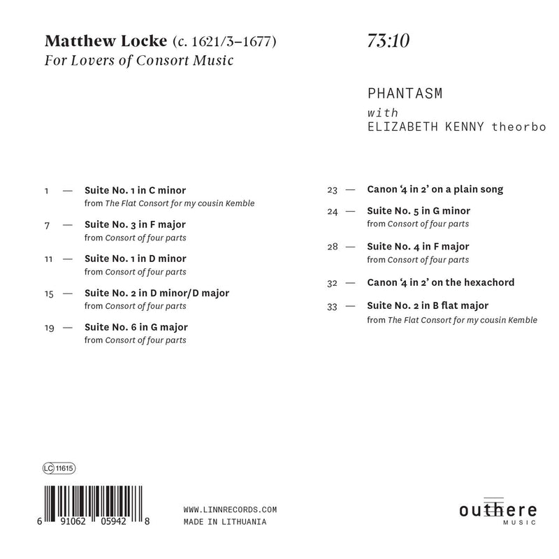 Locke: For Lovers of Consort Music / Phantasm