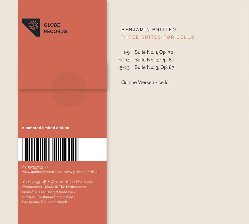 Britten: Cello Suites / Versen