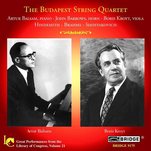 The Budapest String Quartet: Great Performances, Vol. 21